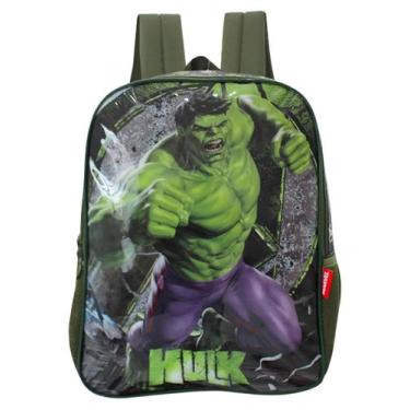Imagem de Mochila Escolar Infantil G Luxcel Heróis DC Batman - Marvel Hulk, Hulk