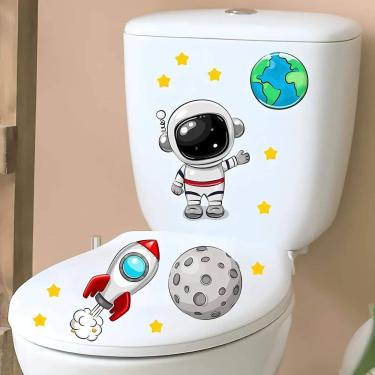 Imagem de Adesivo Para Vaso Sanitário Astronauta