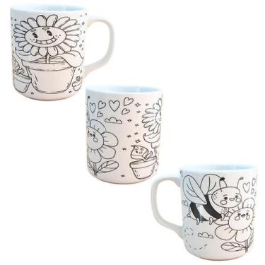 Imagem de Caneca Colorir Porcelana Pinta Repinta estilo Bobbie Goods - Antilope 