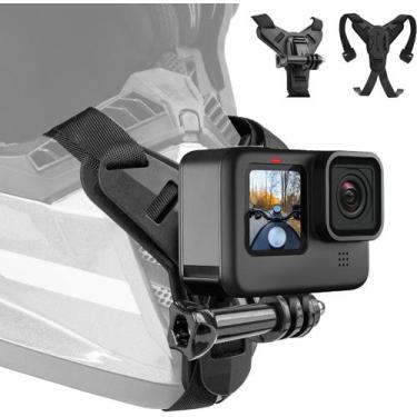 Imagem de Suporte de capacete TELESIN para motocicleta GoPro Chin Strap