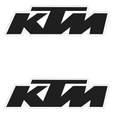 Imagem de Adesivo Protetor Resinado Ktm - Logo Personalizado - Cromo Sign