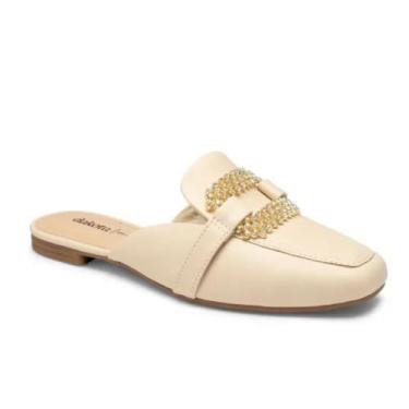 Imagem de Mule feminino dakota estilo casual vitello, Bege, 35
