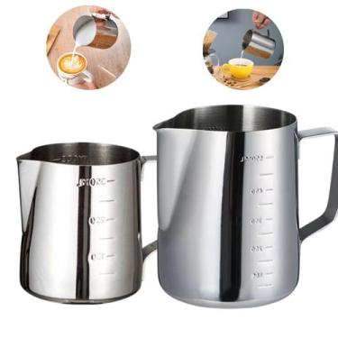 Imagem de Kit 2 Jarras Barista Inox 350+600 ML Café Leite Profissional - Losan