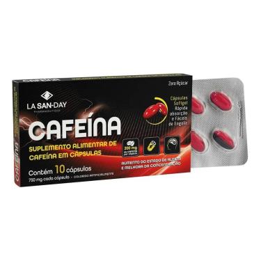 Imagem de Cafeína 10 Cápsulas La San Day-Unissex