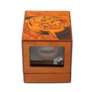 Imagem de Agitador de relógio automático enrolador de relógio enrolador de relógio agitador dispositivo de mesa pintura piano relógio de madeira caixa de enrolamento automático agitador relógio mecânico mesa