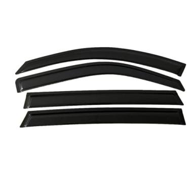 Imagem de GRJQRKHZ Defletor de janela lateral do carro para N&issan X-Trail T32 2014-2020 Weathershied viseira de porta vento sol proteção chuva janela lateral defletores de vento
