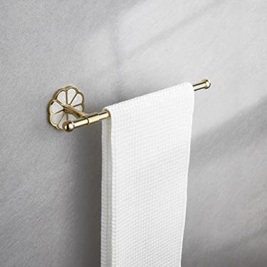 Imagem de Toalheiros, toalheiros, toalheiro para banheiro, suporte de toalha de mão de latão barra de toalha de mão montada na parede suporte de toalha de banheiro pano de prato de cozinha cabide/toalha/a