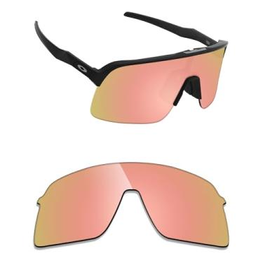 Imagem de Alphax Lentes de reposição polarizadas espelhadas ouro rosa para óculos de sol Oakley Sutro Lite OO9463