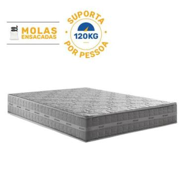 Imagem de Colchão de Molas Ensacadas One Face Ultra Spring Anjos Casal 138 cm - 
