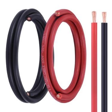 Imagem de Cabo de bateria Geosiry 6 Gauge 5FT Red +5FT Black