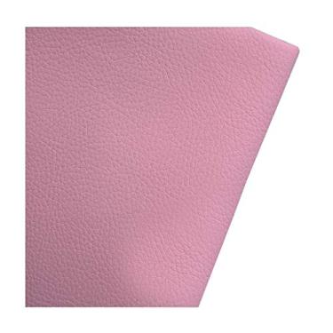 Imagem de Tecido de couro de vinil impermeável 39,4" × 55" 0,75 mm de espessura folhas de couro sintético de vinil marinho para carro, barco, substituição de cadeiras de sofá/conserto/DIY (rosa, 1,4 x 6 m)