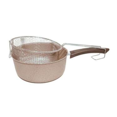 Imagem de Panela Fritadeira Antiaderente Crema 20 cm - 2,60 Lts - Marcolar