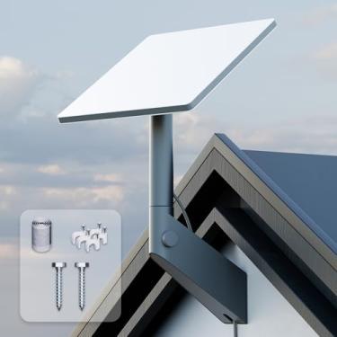 Imagem de Suporte de parede Starlink MIni, suporte Starlink Mini ajustável em 360°, cinza