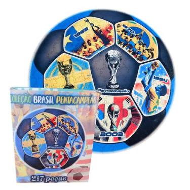 Imagem de Quebra-cabeça Redondo Taça Copa Mundial de 217 peças mdf - Coleo Tea A