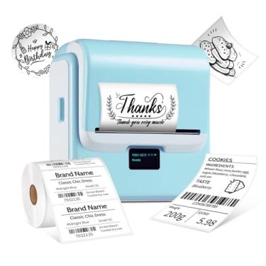 Imagem de ORGSTA Máquina de etiquetar com fita, máquina térmica de etiquetas T003, impressora de etiquetas Bluetooth de 3,15 polegadas compatível com telefone e PC, impressora de adesivos, fabricante térmico de