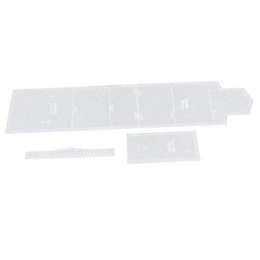 Imagem de Luzhengyang 4 peças/Conjunto de bolsa de ombro acrílica de couro transparente modelo de bolsa de mão