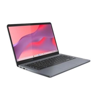 Imagem de Lenovo Idea Notebook Pad Slim 3 Chrome 14IAN8 83BN0001US 14 - Intel N-Series N100 Quad-core [4 núcleos] - 4 GB de RAM total - 4 GB de memória on-board - 64 GB de memória flash - Storm Gray