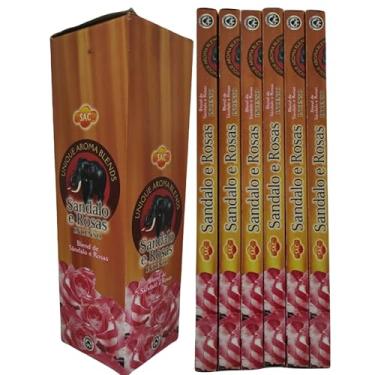 Imagem de Incenso Indiano Sac Sândalo e Rosas - Eleva o astral 6 caixinhas