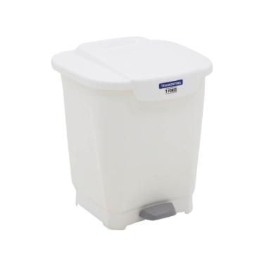 Imagem de Lixeira T-force Branco 25 Litros - 92812010 - Tramontina Lixeiro T-force Branco 25l Tramontina 92812-010