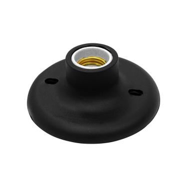 Imagem de Plafon Taschibra Porcelana Redondo E27 Bivolt Preto