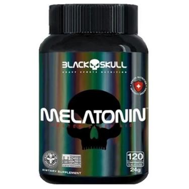 Imagem de Melatonin Sublingual Black Skull 120 Comprimidos