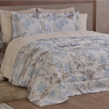 Imagem de Edredom Solteiro Coberdrom Top Line Estampado Hipercal-sherpa 2 Peças - Lince