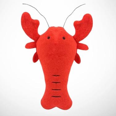 Imagem de Brinquedo Pet Lagosta de Pelúcia para Cachorro Gato Mordedor com Apito Som