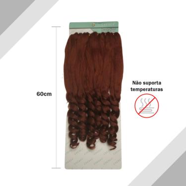 Imagem de Cabelo Boho Curl Fibra Sintética 400g Para Crochet Braids