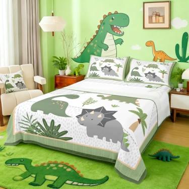 Imagem de Castle Fairy Jogo de lençol Queen com desenho animado de dinossauro, animais selvagens, animais selvagens, decoração de quarto de adultos, desenho animado de plantas de árvore, lençol de cima, lençol