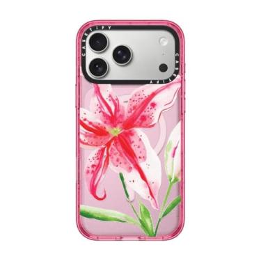 Imagem de CASETiFY Capa Impact para iPhone 17 Pro Max [fina/compatível com Magsafe/2,5 m. Proteção contra quedas de grau militar 4X] - Stargazer Lily - Rosa