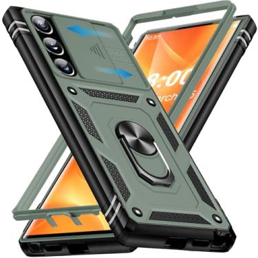 Imagem de Giyer Capa protetora para Samsung Galaxy S22 Ultra com protetor de tela, à prova de choque, à prova de quedas, resistente e resistente, suporte de anel resistente, capa protetora para Samsung S22