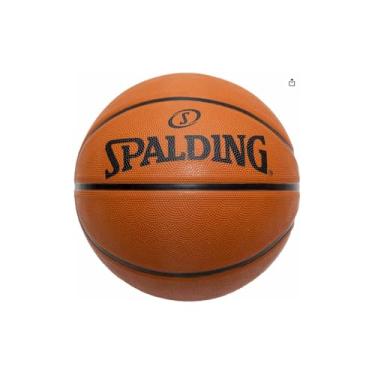 Imagem de Bola de Basquete Profissional, Borracha Reforçada, Laranja, Tamanho Padrão, 74,9cm Circunferência, 580g, para Quadras Internas e Externas
