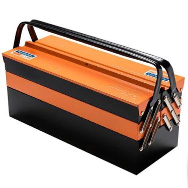 Imagem de Caixa Sanfonada Laranja Linha Pro 5 Gavetas com Alça Tramontina - TRAM