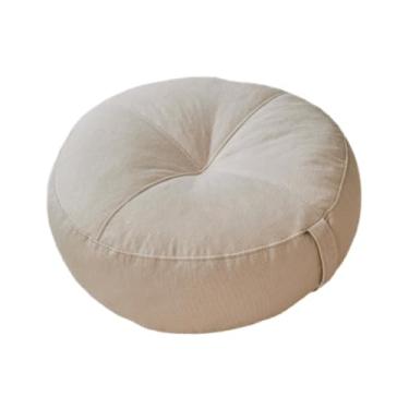 Imagem de Generic Almofada de chão redonda, almofada de chão, de elevação, de assento de meditação para cadeira, sofá, quarto, sala de estar, sala de trabalho, Branco