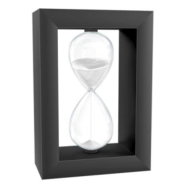 Imagem de Ampulheta Temporizador de areia de 30 minutos, relógio moderno de areia de madeira branca, sandglass decorativo de mesa de meia hora, Reloj De Arena 30 minutos, caixa de areia de madeira para