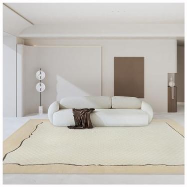 Imagem de SPXMQSS Tapete de sala de estar, tapetes grandes macios e confortáveis para quarto, tapete grande de polipropileno resistente ao desgaste, fácil de limpar, sem queda para sala de estar, jantar, lounge