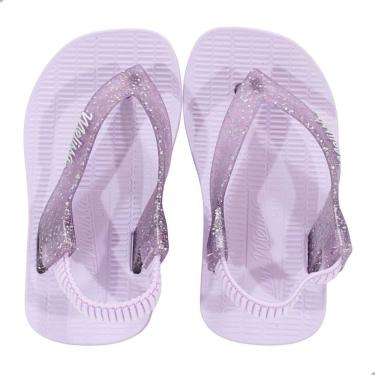 Imagem de Chinelo Mini Melissa Sun Long Beach Baby Lilás/Lilás Glitter