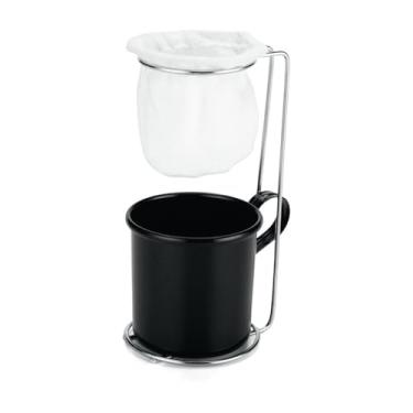 Imagem de Canequinha Mini c/Coador de Pano para Café Caneca Suporte Sortida (Coloridas)