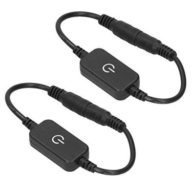 Imagem de FTVOGUE Dimmer de Toque LED, Controle ON/OFF e Dim Luzes LED 12V-24V Com Interruptor de Sensor de Toque, 2 Unidades