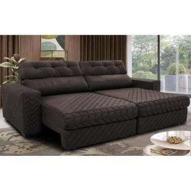 Imagem de Sofá Retrátil e Reclinável 3,15m Molas Ensacadas Cama inBox Style Ther