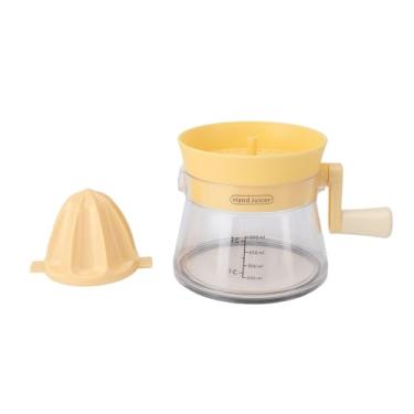 Imagem de Zerodis Espremedor Manual de Frutas Cítricas, Espremedor Portátil Portátil de Laranja e Limão, Extrator de Frutas Compacto para Uso Doméstico (Amarelo)