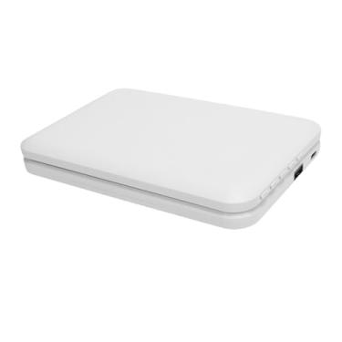 Imagem de Dpofirs Relógio de Carregamento Sem Fio Dobrável de 15 W Com Espelho LED para Mesa de Cabeceira, Relógio Eletrônico de Temperatura de Calendário de Carregamento Rápido para Espelho de Maquiagem