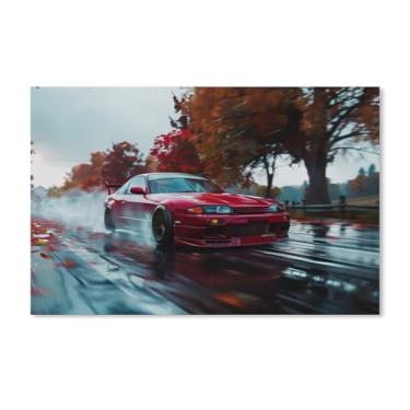 Imagem de HouLaiZhe Drift Burnout Modificado S15 Jdm Cartazes de Carro Tela Estética Decoração de Quarto Pintura de Parede Impressões Sala de Galeria Decoração de Parede para Quarto Sala de Estar Escritório 11