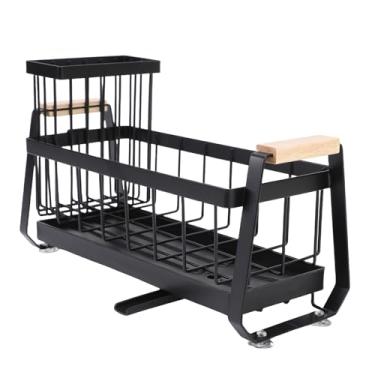 Imagem de Zerodis Suporte de Esponja para Pia de Cozinha, Acessórios de Armazenamento e Organização de Cozinha Suporte de Esponja de Bancada Com Bandeja de Drenagem Bocal de Mangueira Retrátil Dispensador de