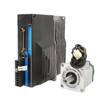 Imagem de S25HH0 Servomotor CA 1KW Kit de acionamento 80 4.N.M Drive + Codificador magnético de 17 bits + Cabo codificador de 3 metros Sinal de pulso 5V/24V com rs485 (2500 rpm Com freio)