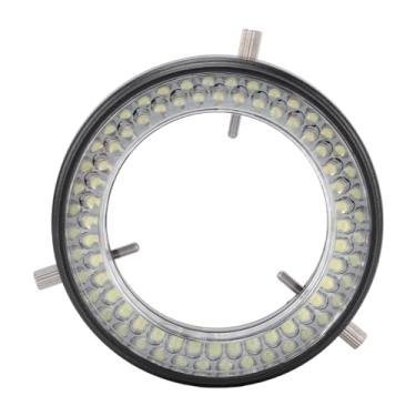 Imagem de Zyyini Anel de Luz LED para Microscópio, 80 Contas de LED Com Roda de Controle de Brilho e Conexão USB Tipo C Anel de Luz Ajustável para Microscópios Estéreo Com Diâmetro Interno de 55