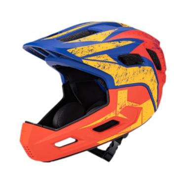 Imagem de menolana Capacete de ciclismo infantil para ciclismo de estrada, ajustável, ideal para skate, bicicleta de estrada e ao ar livre, para meninos e meninas, Laranja