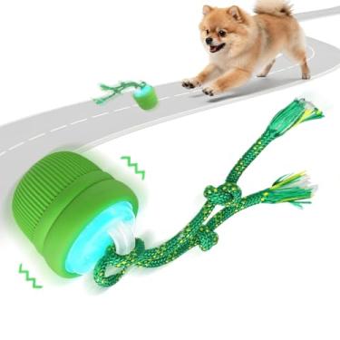 Imagem de Brinquedos interativos para cães, mastigáveis com movimento automático, bola para cães com movimento automático | para filhotes pequenos, médios e grandes, casa, piscina interna e externa
