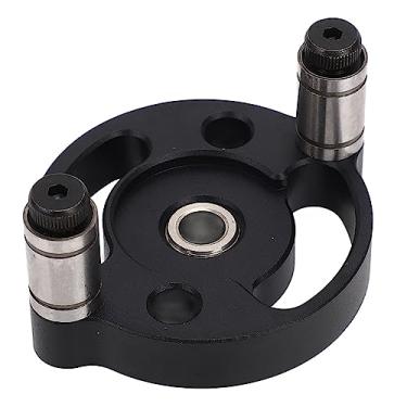 Imagem de Cryfokt Localizador de Broca de Gabarito de Liga de Alumínio Autocentrante para Marcenaria Com 8 Tamanhos de Buchas para Posicionamento Preciso de Furos e Fácil Emenda de Placa (Preto)