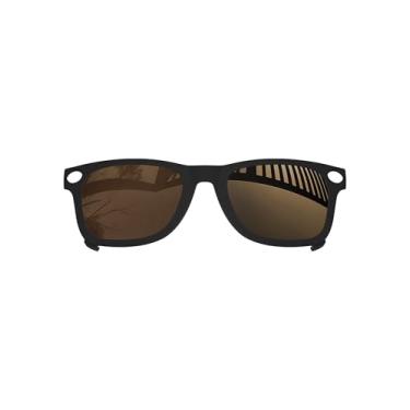 Imagem de MYCOURAG Armação preta com lentes polarizadas com proteção UV para óculos de sol Ray-Ban Meta Wayfarer RW4008-53-22 – Marrom terra, polarizado